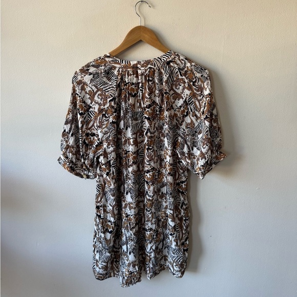 Whistles Jungle Safari Animal Print Tunic Dress - Picture 6 of 7